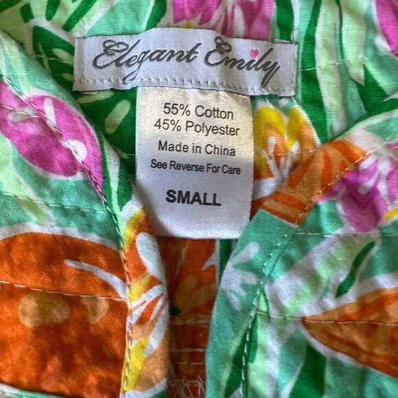 Vintage Pearl Snap Women’s Lounge Dress Small Fruit Print Short Sleeve - Picture 3 of 6